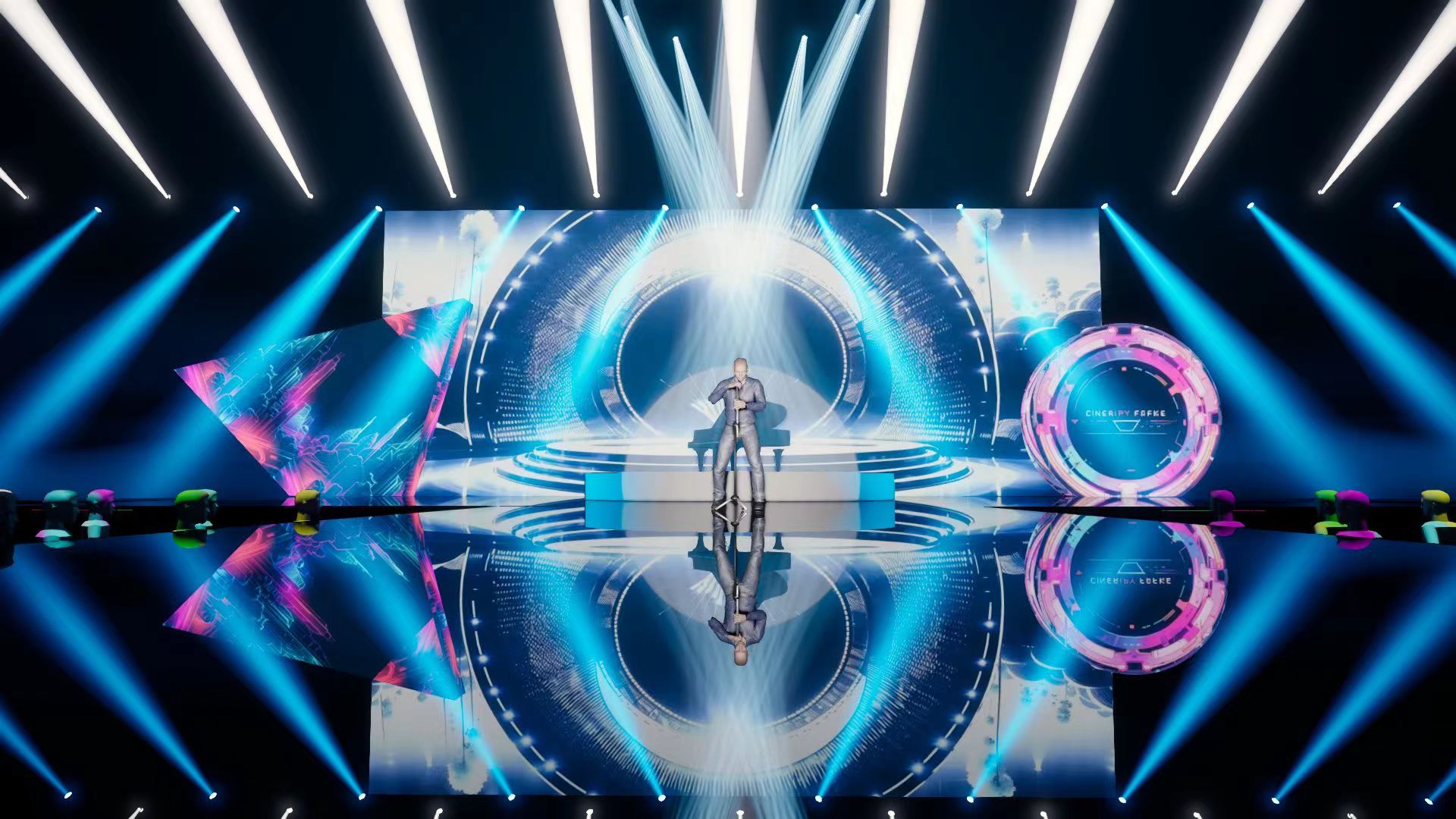 Stage design close view