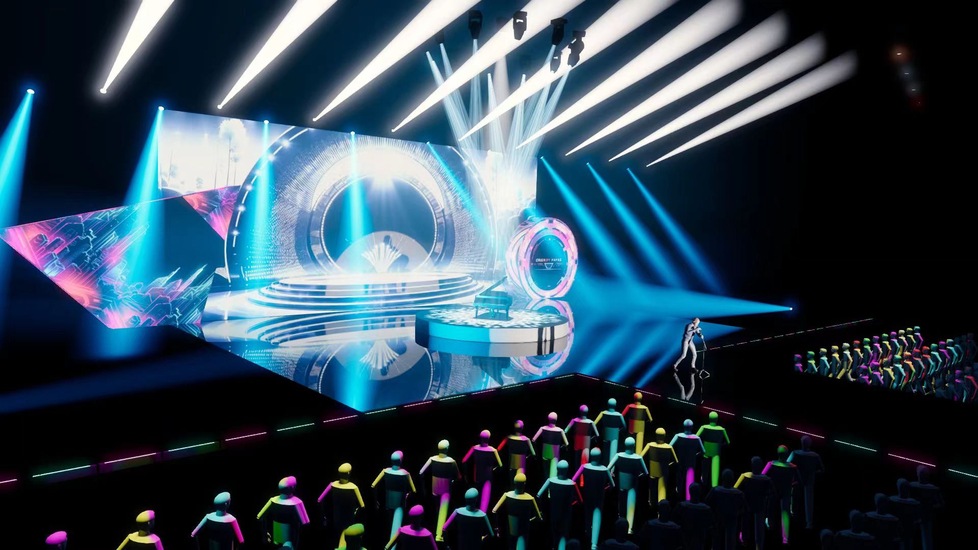 Stage design left view